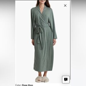 Women's Deep Moss Wrap Robe